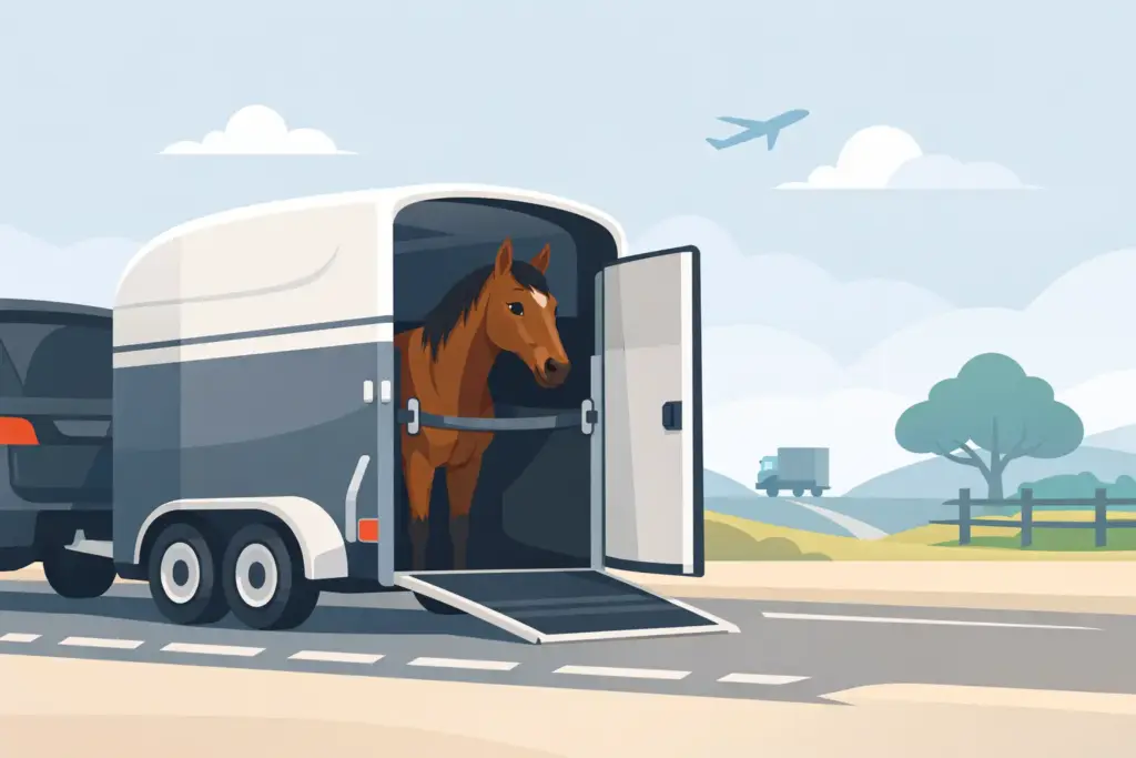 Een paard alleen laten vervoeren: kan dat?