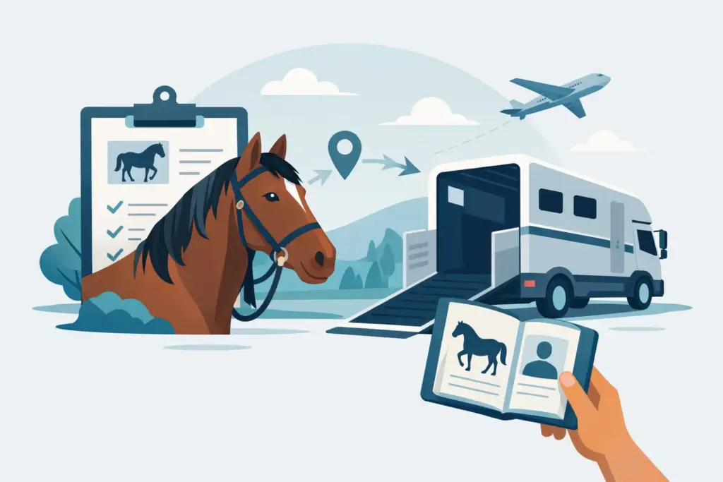 Gids voor paardenpaspoort bij transport