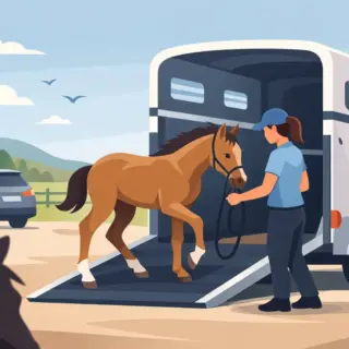 Jong paard veilig vervoeren zonder onnodige stress