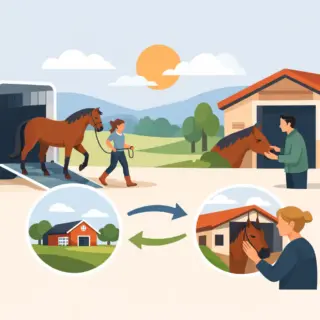 Paard verhuizen naar nieuwe stal zonder onrust