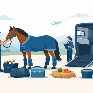 Paard voorbereiden op transport zonder stress