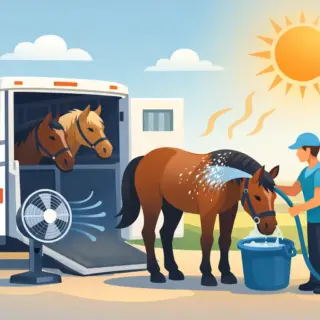 Paarden vervoeren bij warm weer zonder hittestress