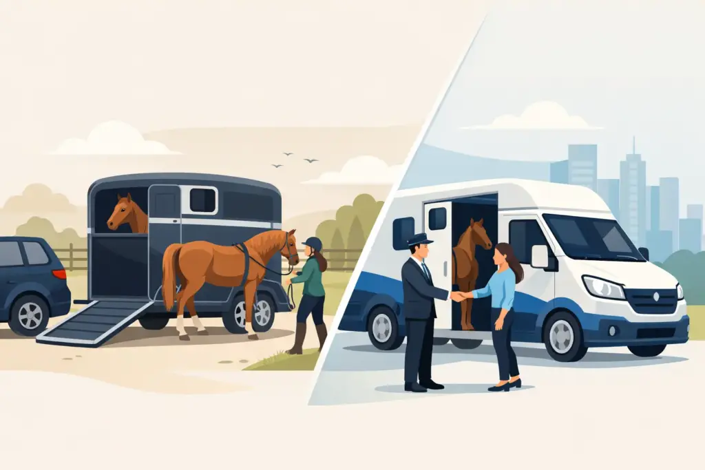 Paardentrailer versus paardentaxi kiezen