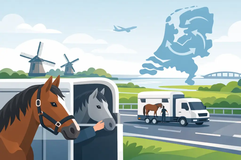 Paardenvervoer binnen Nederland zonder onnodige stress