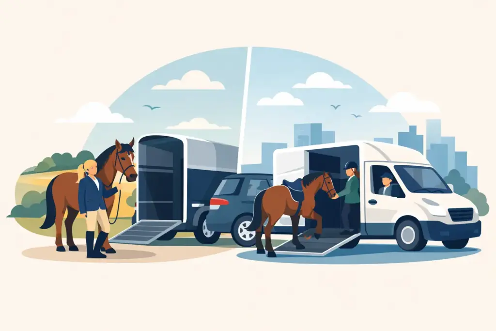Wanneer kiest u eigen vervoer of paardentaxi?