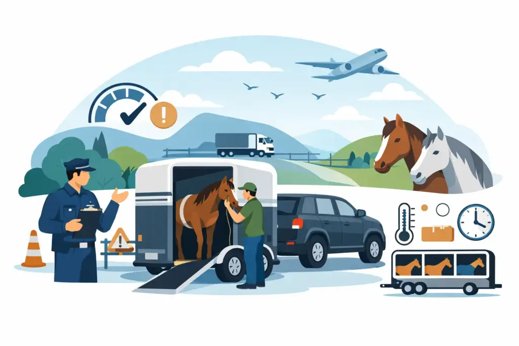 Welke dierenvervoer regels gelden voor paarden?
