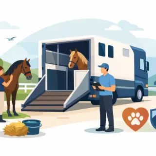 Gids voor dierenwelzijn tijdens paardenvervoer