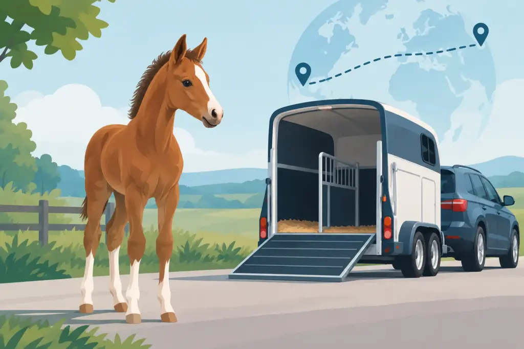 Mag een veulen ver reizen? Dit bepaalt het antwoord