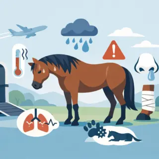 Wanneer mag een paard niet reizen? 9 signalen